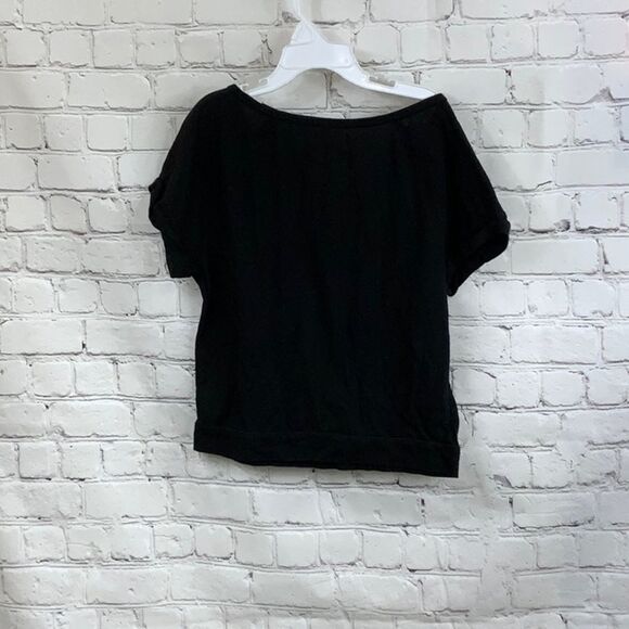 Justice Girls 8 Black Today is Awesome Neon Rainbow Smiley Tee Sequin Tshirt Top - Picture 4 of 6